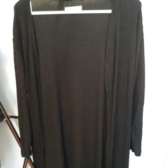 rose and vine Other - Women's Black Open Front Cardigan Sweater